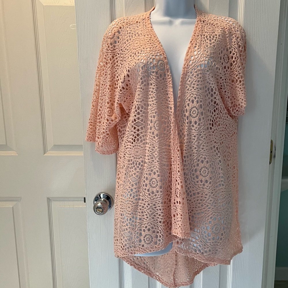 LuLa Roe crochet jacket/drape